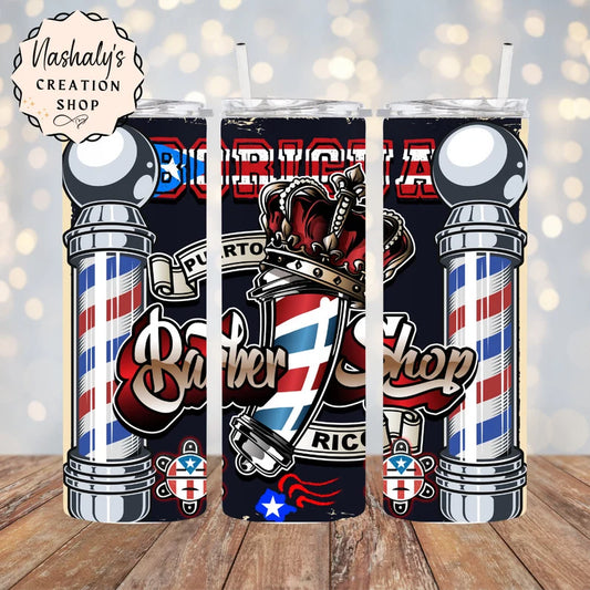 Boricua Barber Shop Tumbler